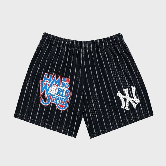 New Happy Memories Don’t Die NYC pinstripe basketball shorts size Medium - Picture 1 of 4